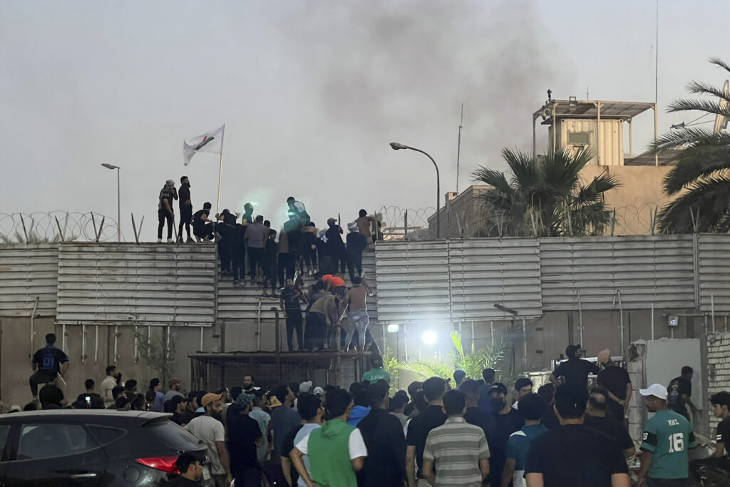 Protesters storm Swedish embassy in Baghdad over Quran burning