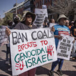 Protest in Johannesburg demanding coal embargo on Israel